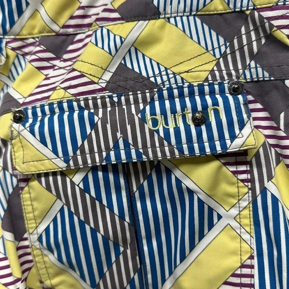 Burton Dryride Pants Snowboard Ski Winter Geometric Print Womens Size Medium - Picture 8 of 14